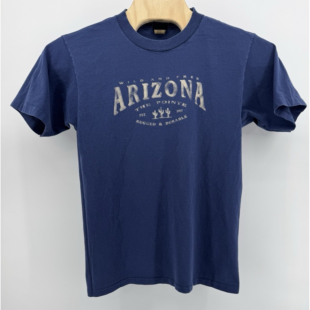 Vintage 90s Wild & Free Arizona The Pointe T-Shirt Size L USA Made Single Stitch